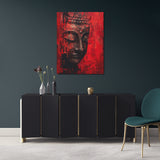 toile_decorative_zen_bouddha_rouge