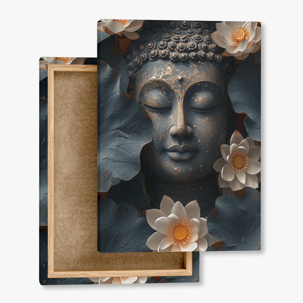 toile_imprimee_Tableau_Bouddha_Lotus