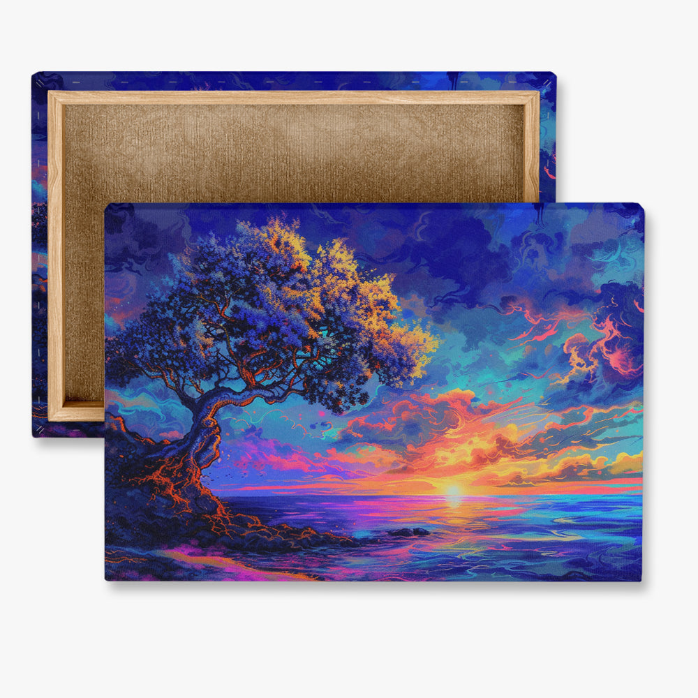 toile_imprimee_arbre_de_vie_colore