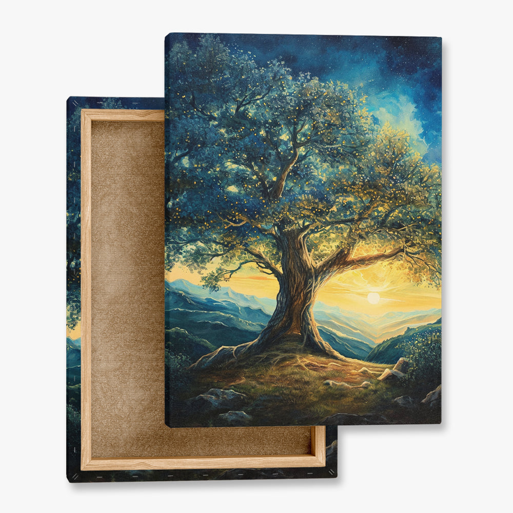 toile_imprimee_arbre_de_vie_peinture