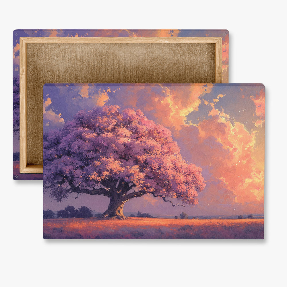 toile_imprimee_arbre_de_vie_rose