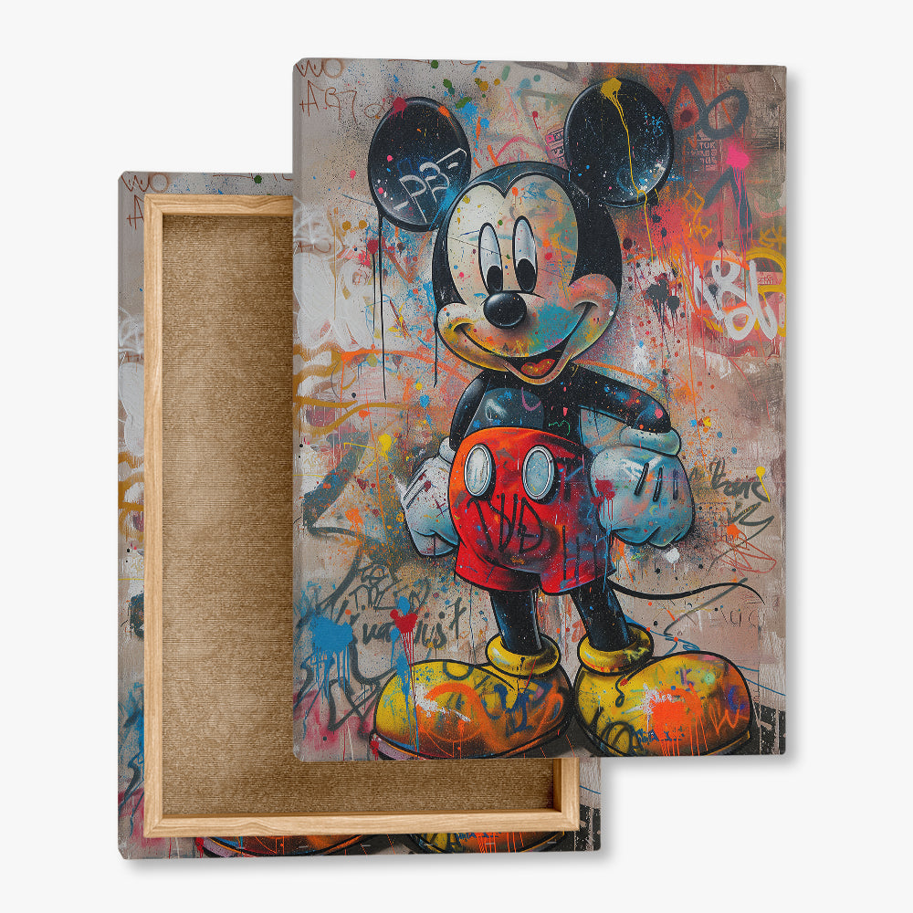toile_imprimee_banksy_mickey