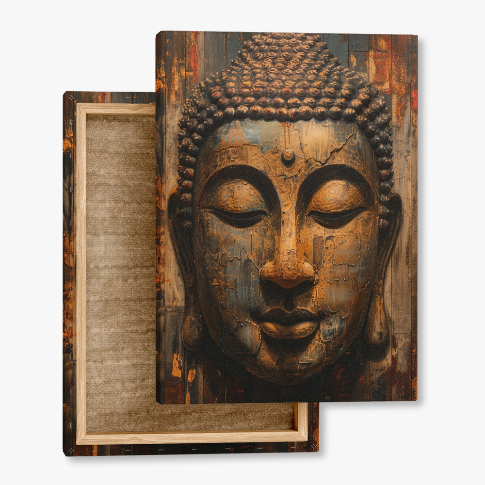 toile_imprimee_bois_bouddha