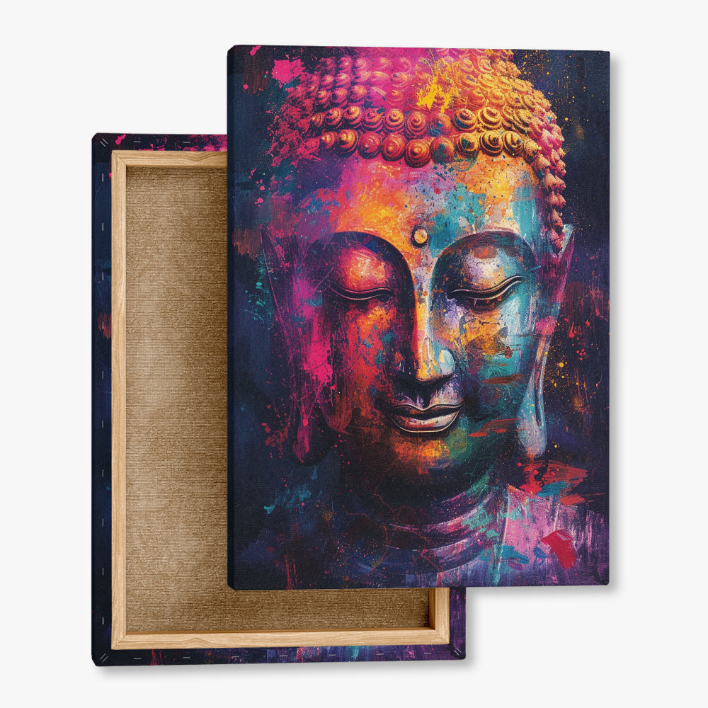 toile_imprimee_bouddha_colore