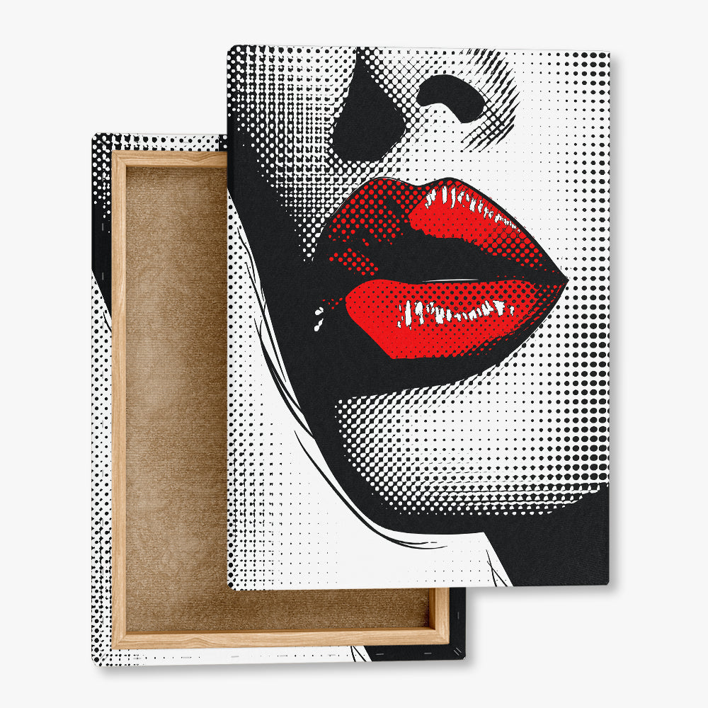 toile_imprimee_pop_art_bouche