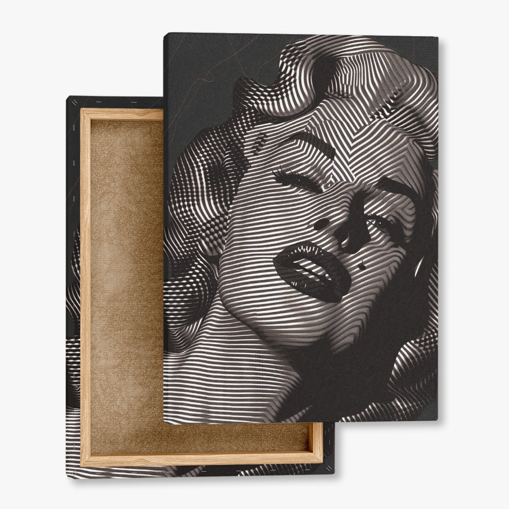 toile_imprimee_pop_art_noir_et_blanc
