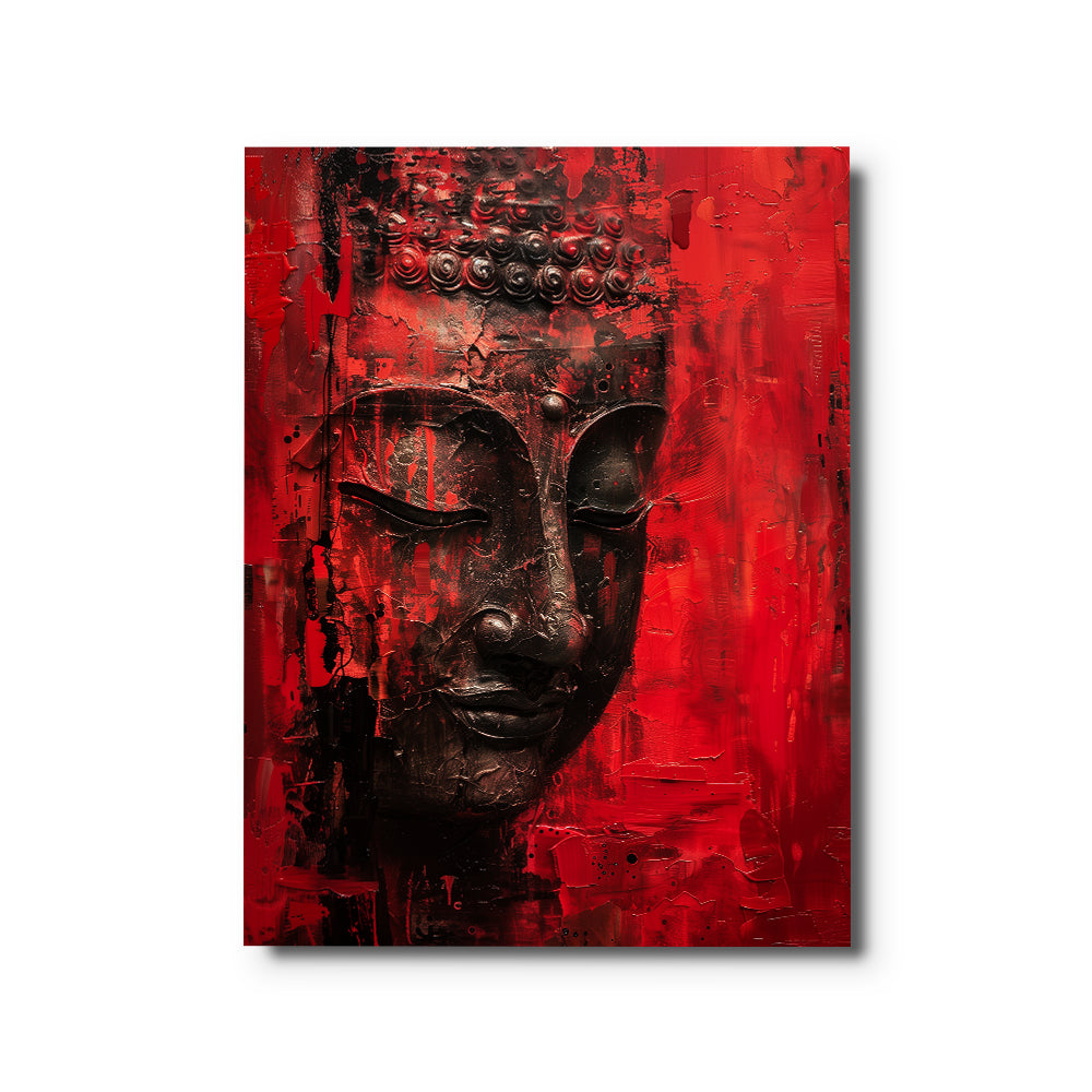 toile_zen_bouddha_rouge